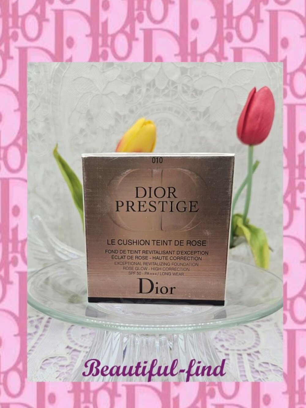 Dior Prestige Cushion Foundation Teint de Rose #010 Ivory - Picture 2 of 13